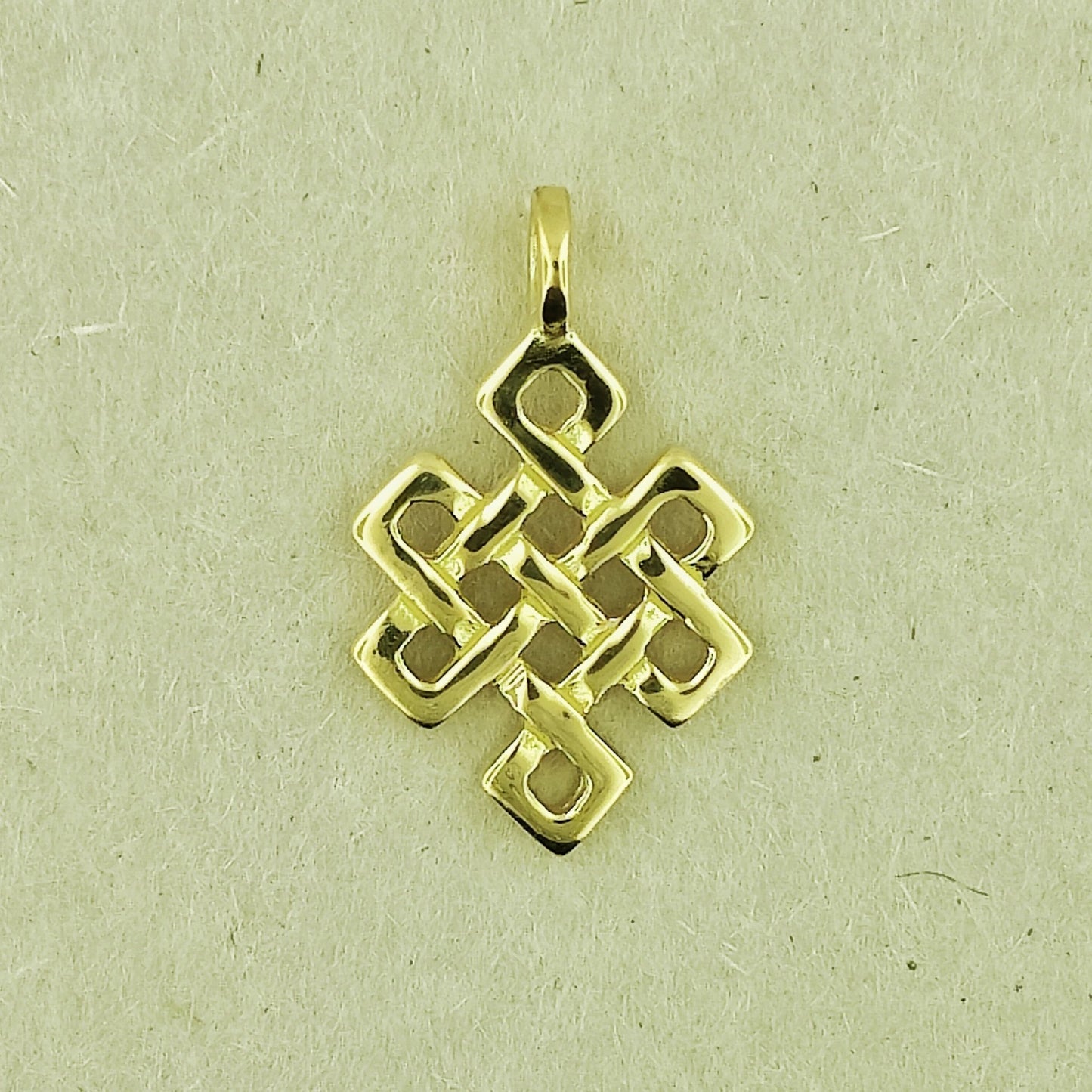 Gold Endless Knot Pendant - Le Dragon Argenté