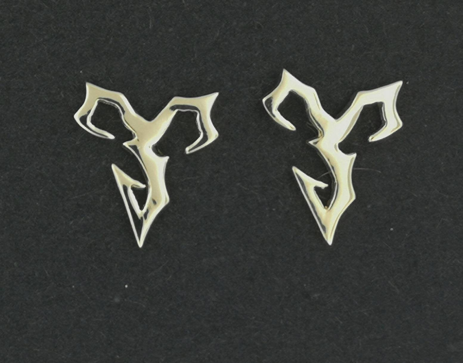 Gold FFX Tidus Earrings Made To Order - Le Dragon Argenté