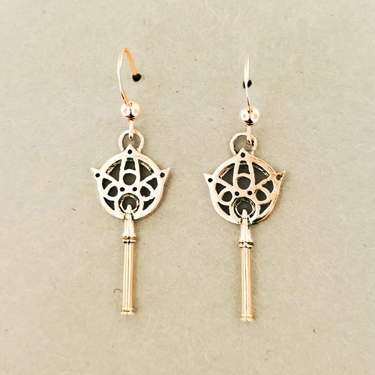 Gold FFX Yuna's Wand Earrings - Le Dragon Argenté