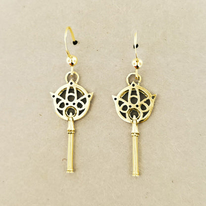 Gold FFX Yuna's Wand Earrings - Le Dragon Argenté