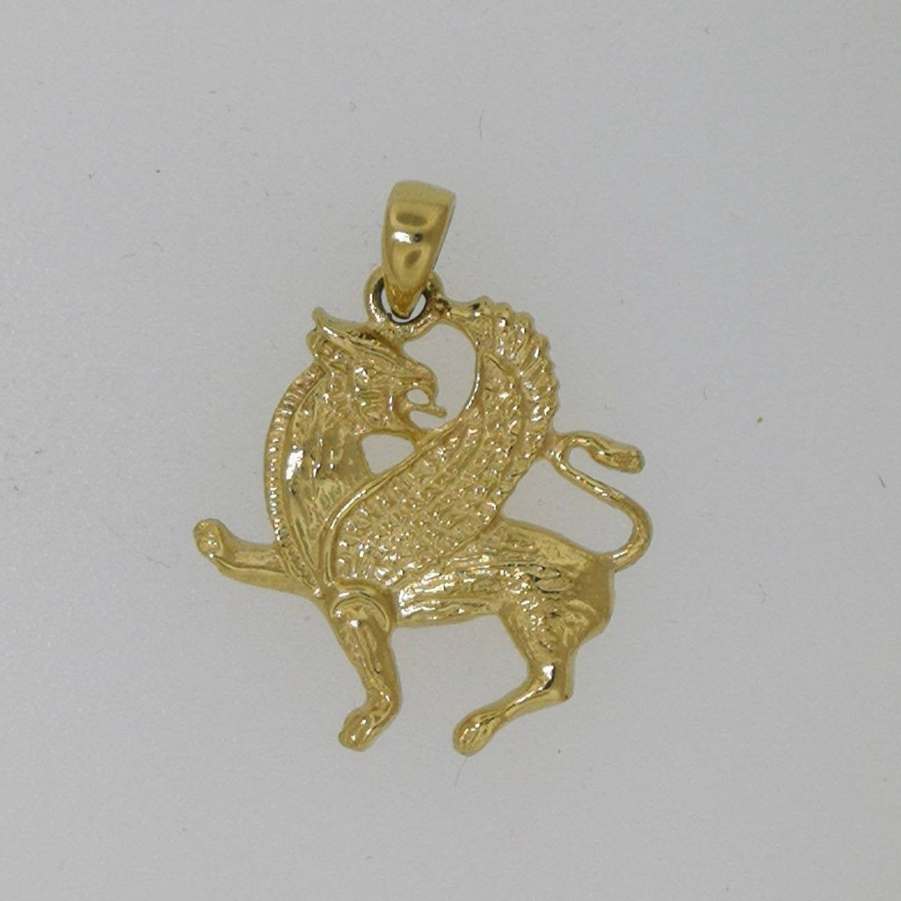 Gold Griffin Pendant Made to Order - Le Dragon Argenté