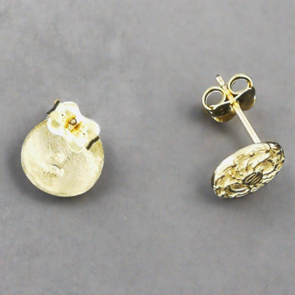 Gold Zodiac Stud Earrings Made to Order - Le Dragon Argenté