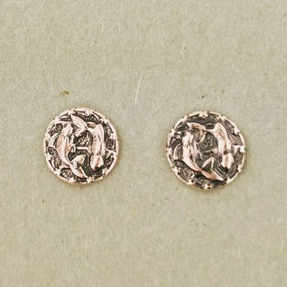 Gold Zodiac Stud Earrings Made to Order - Le Dragon Argenté