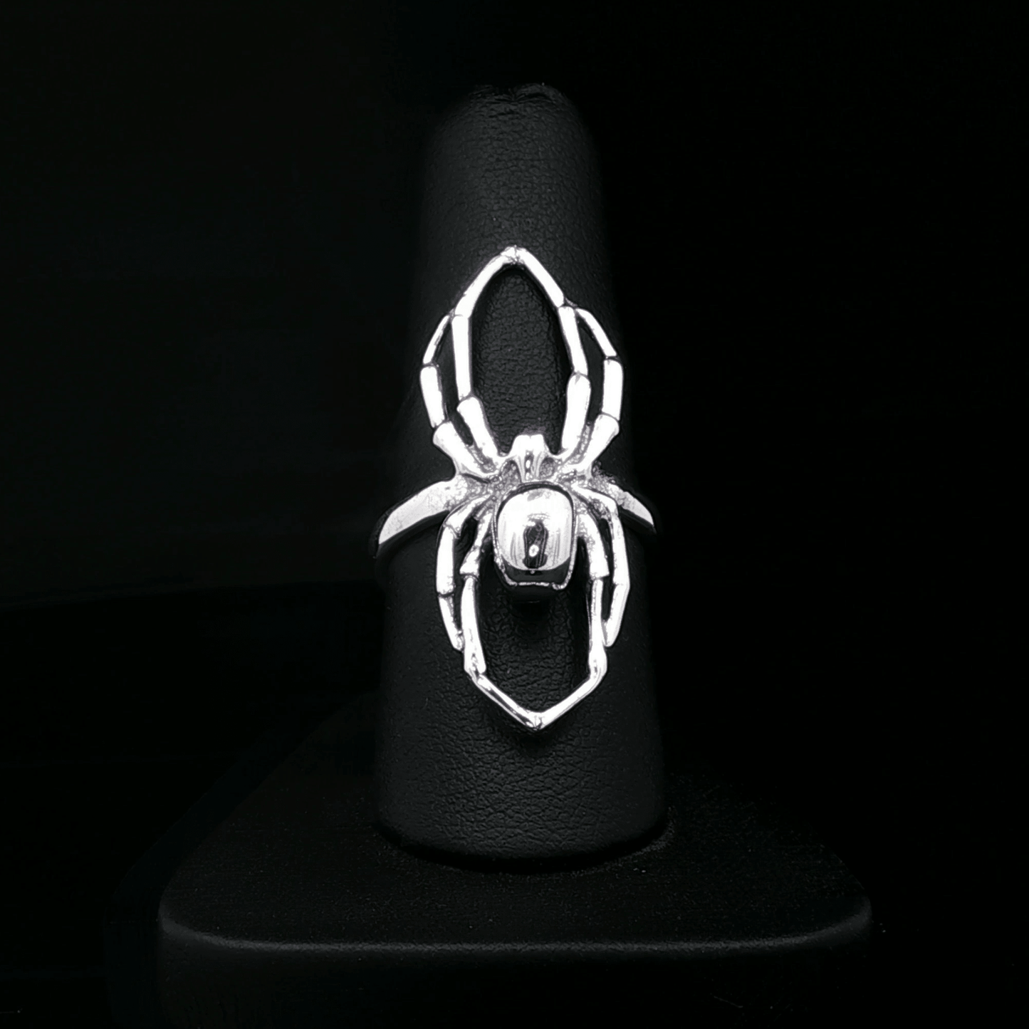 3D Spider Ring in Sterling Silver or Antique Bronze - Le Dragon Argenté