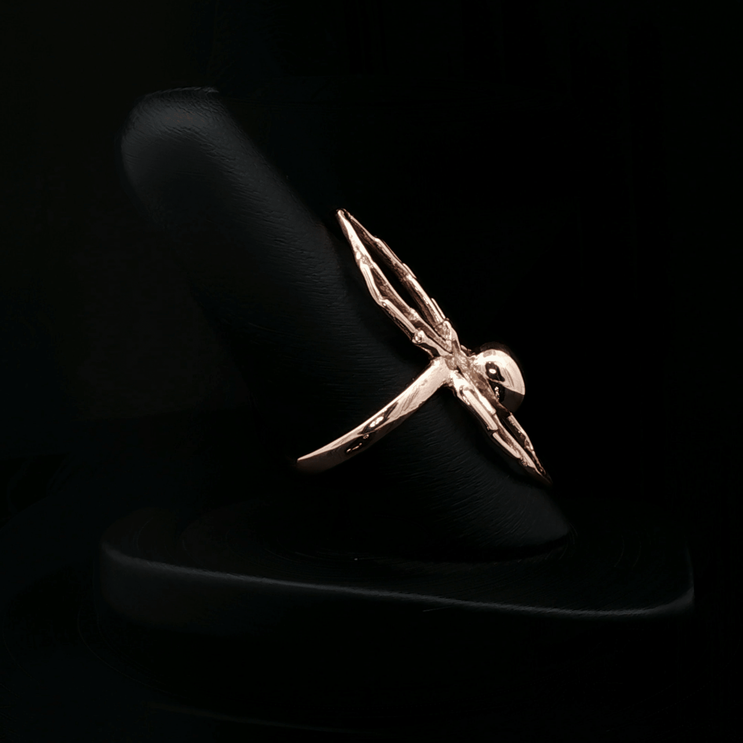 3D Spider Ring in Sterling Silver or Antique Bronze - Le Dragon Argenté