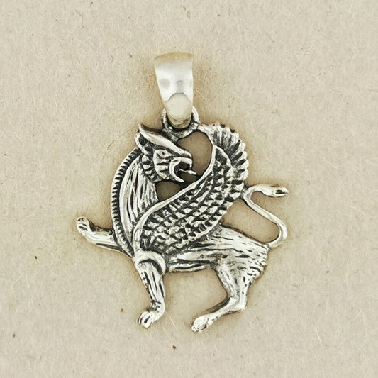 Griffin Pendant in Sterling Silver - Le Dragon Argenté