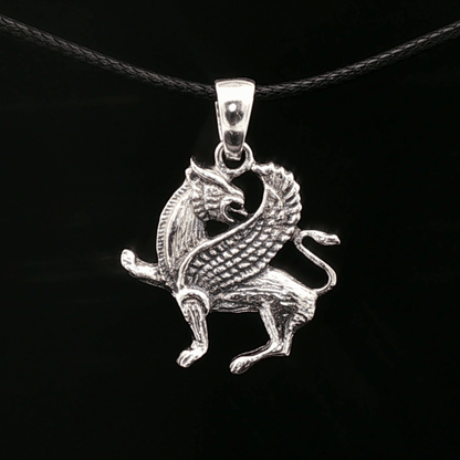 Griffin Pendant in Sterling Silver - Le Dragon Argenté