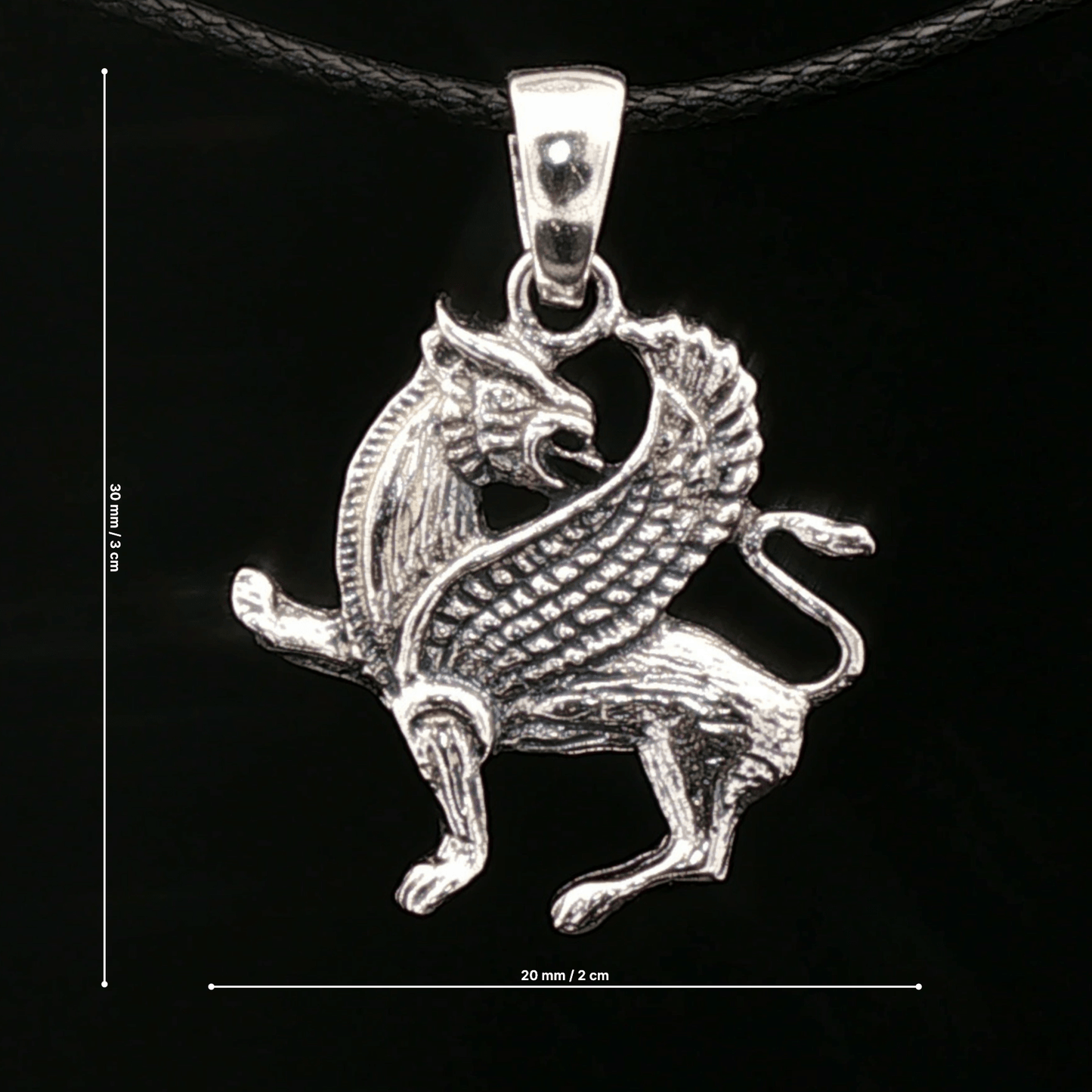 Griffin Pendant in Sterling Silver - Le Dragon Argenté