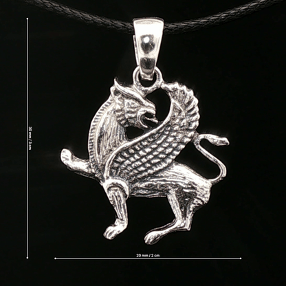 Griffin Pendant in Sterling Silver - Le Dragon Argenté
