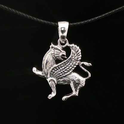 Griffin Pendant in Sterling Silver - Le Dragon Argenté