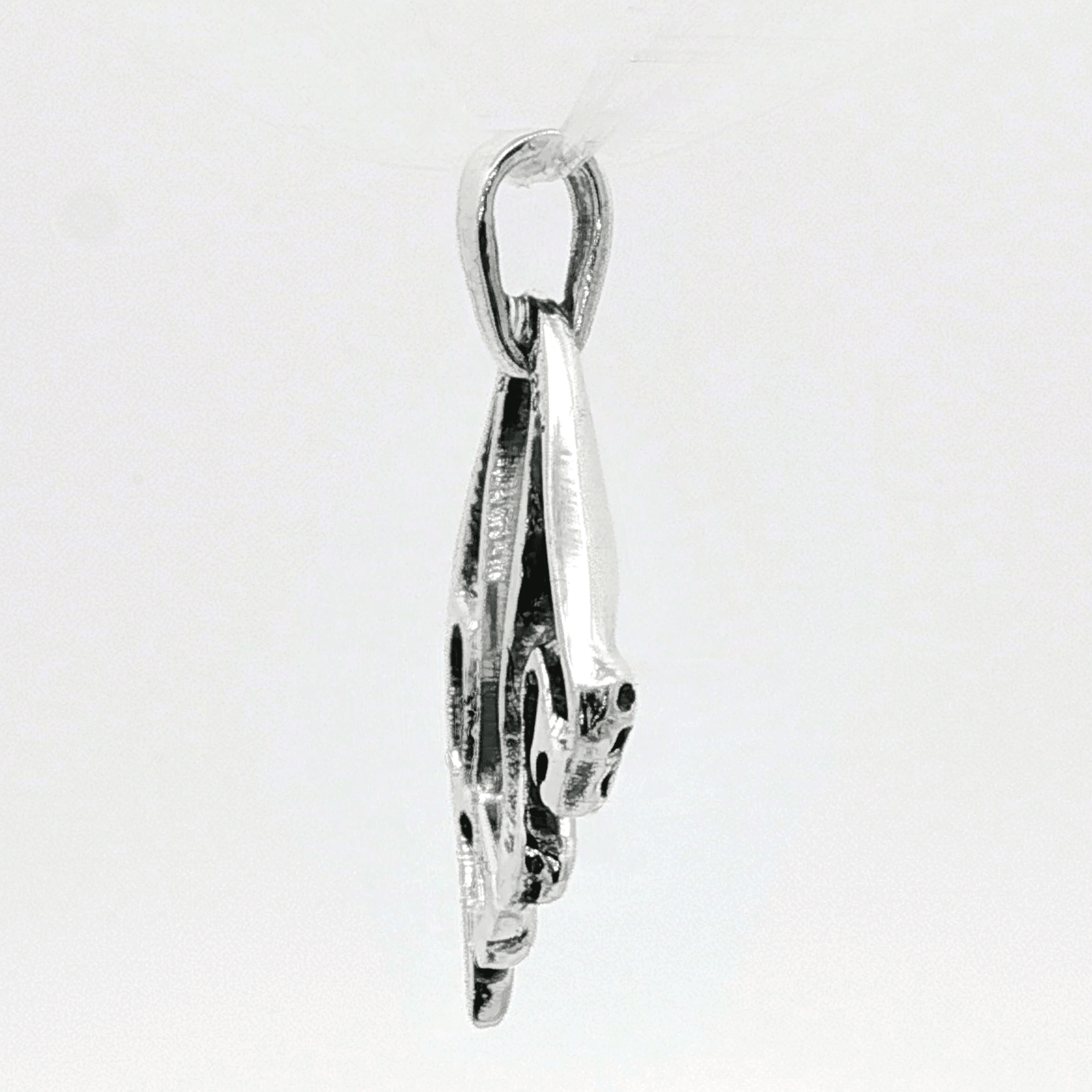 Hanging Cat Pendant in Sterling Silver or Antique Bronze - Le Dragon Argenté