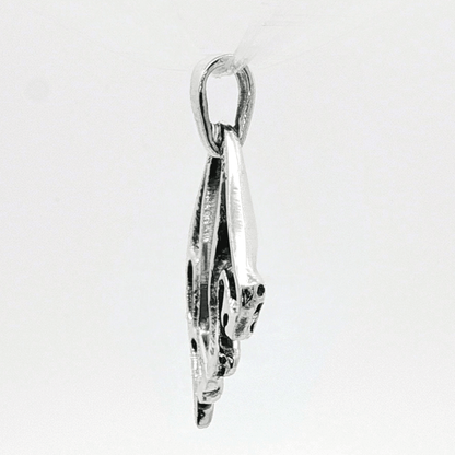 Hanging Cat Pendant in Sterling Silver or Antique Bronze - Le Dragon Argenté
