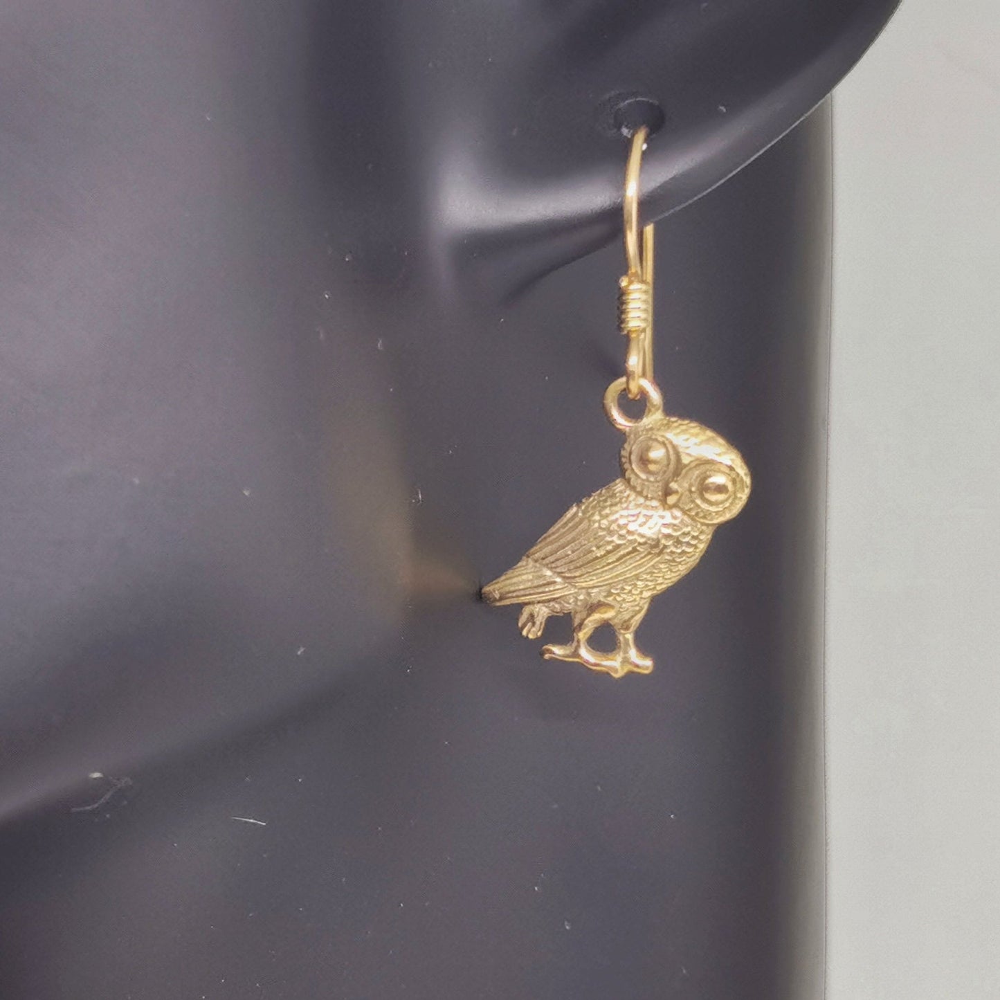 Hellenic Owl Earrings - Le Dragon Argenté