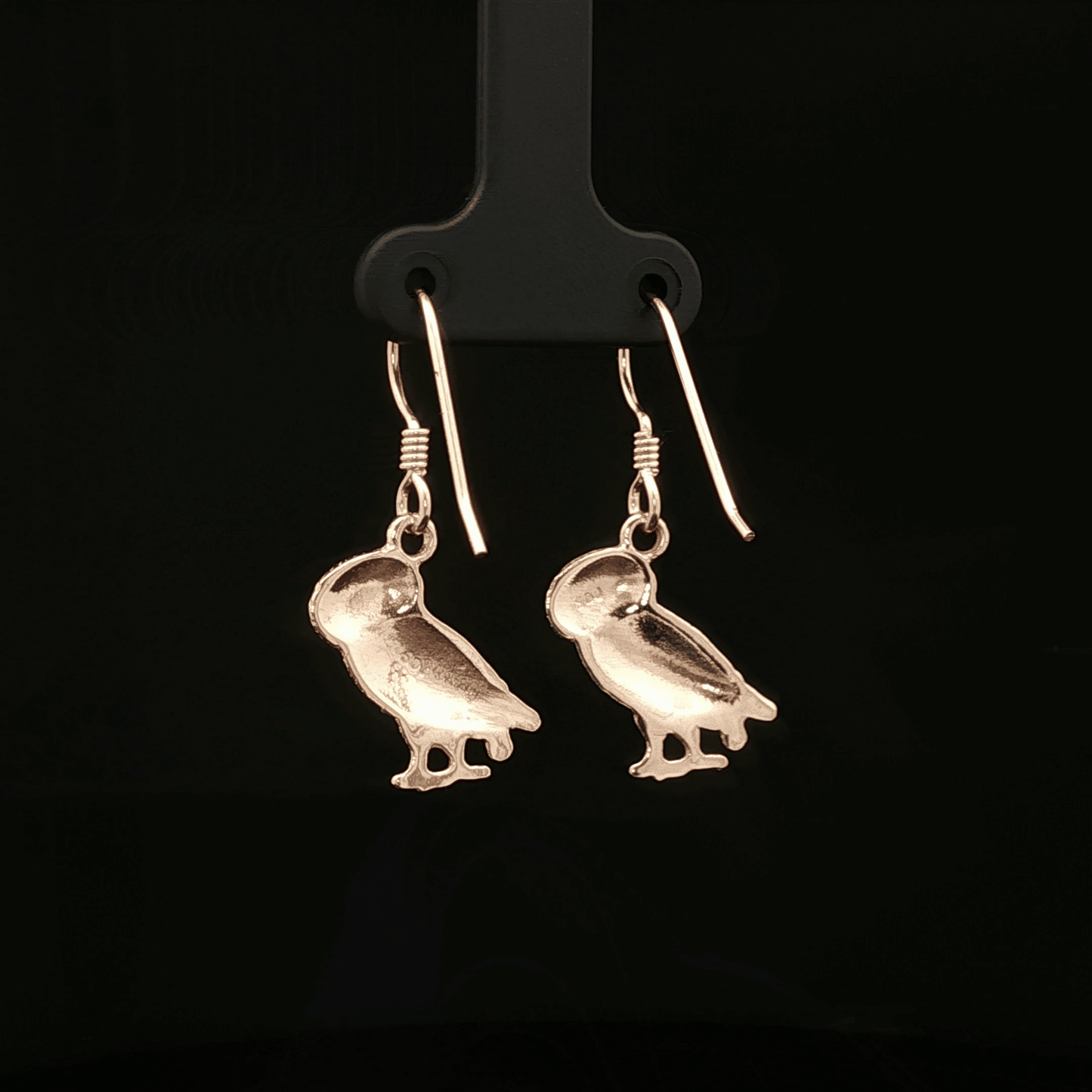 Hellenic Style Owl Earrings – Mythology Inspired Antique Bronze Jewellery by Le Dragon Argenté