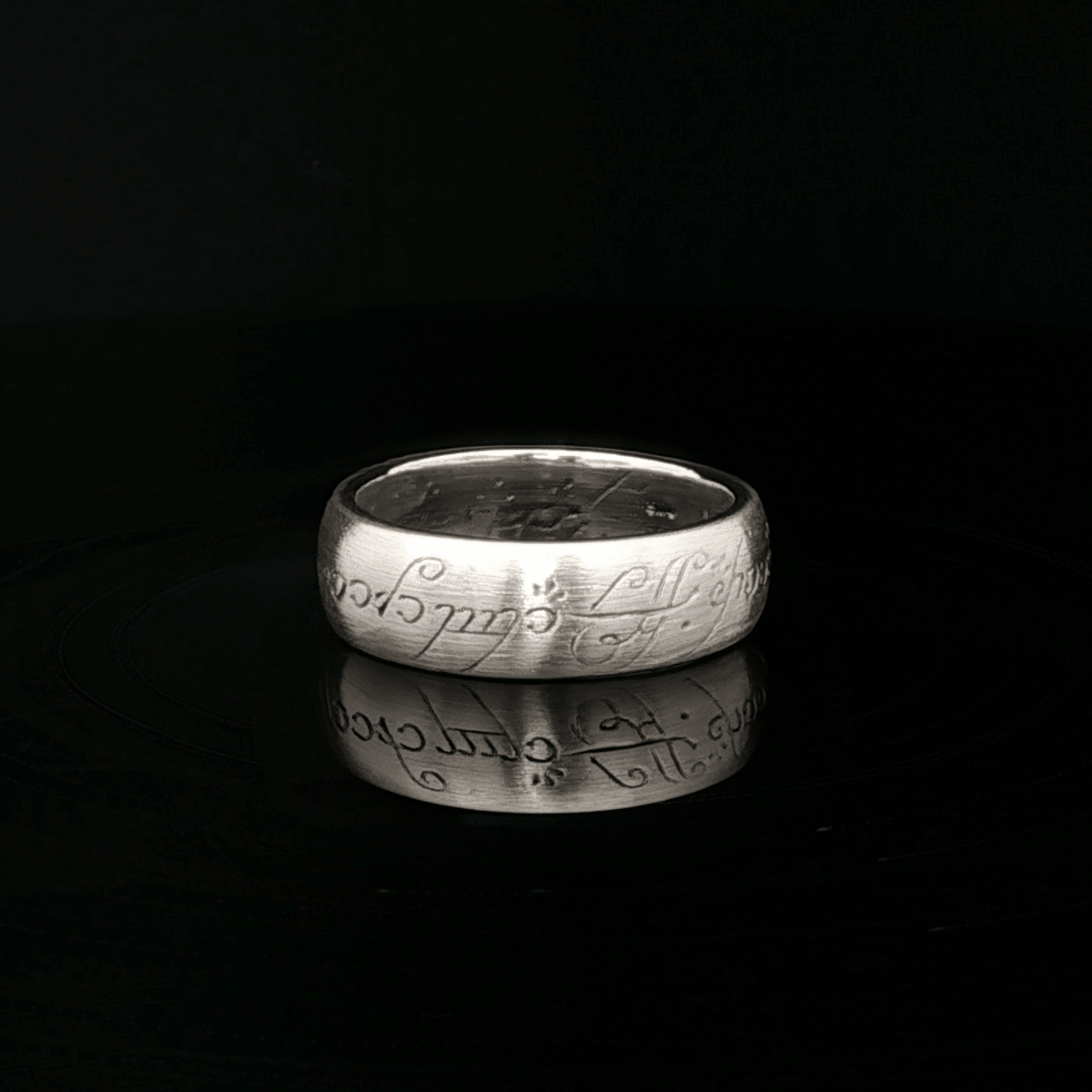 High Fantasy Elvish Band in Sterling Silver - Le Dragon Argenté