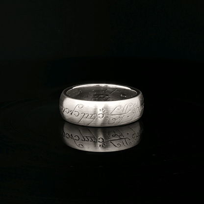 High Fantasy Elvish Band in Sterling Silver - Le Dragon Argenté