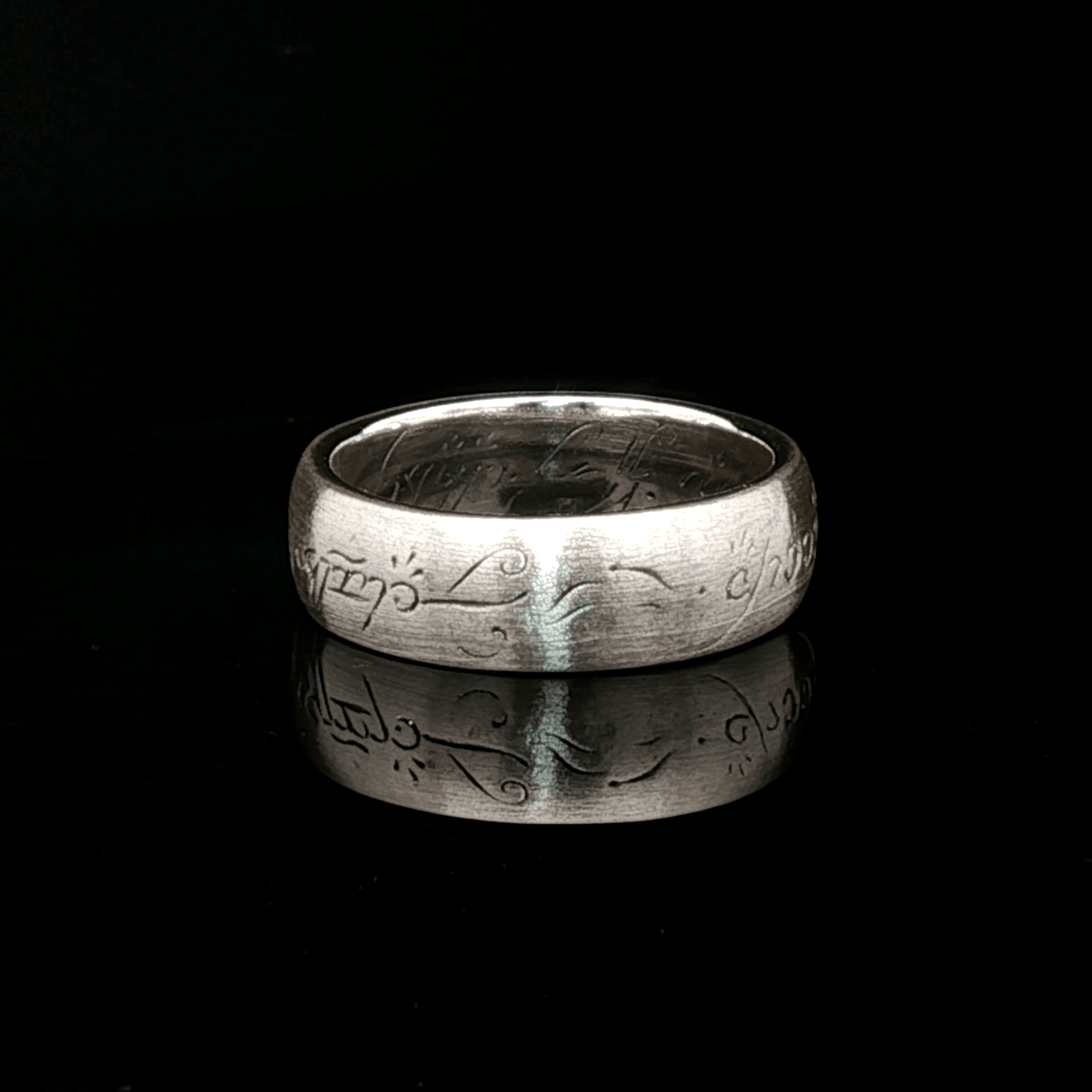 High Fantasy Elvish Band in Sterling Silver - Le Dragon Argenté