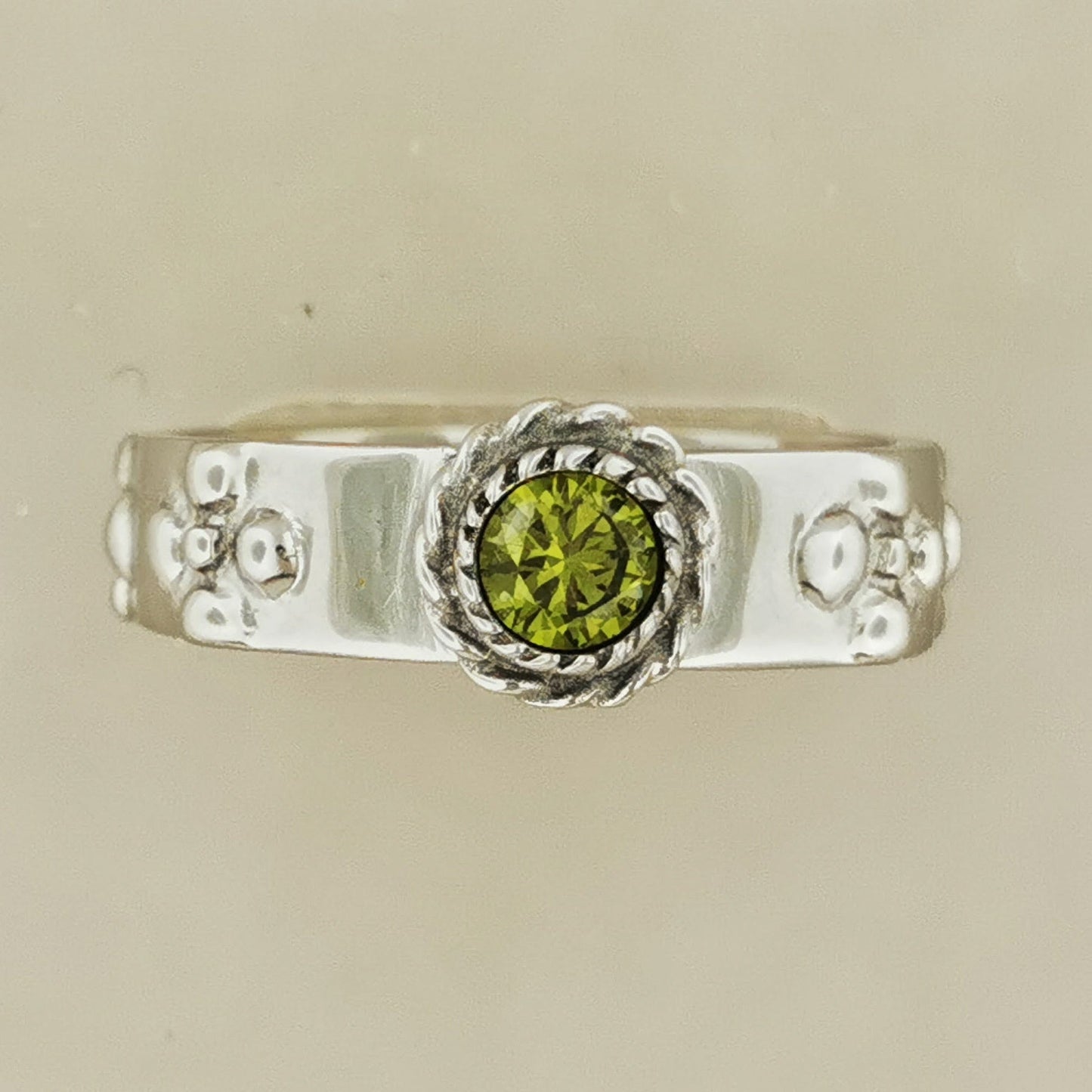 Howls Calcifer Ring in Stainless Steel with Imitation Birthstone - Le Dragon Argenté