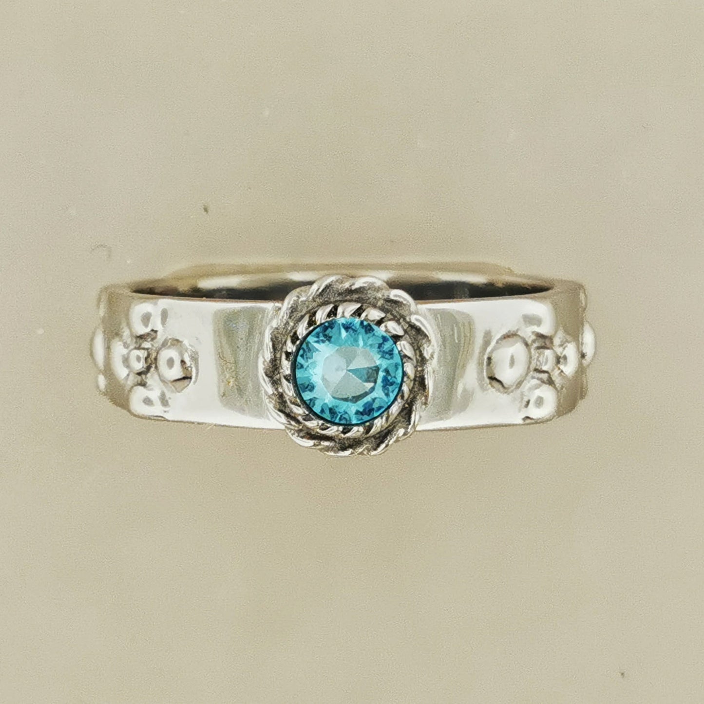 Howls Calcifer Ring in Stainless Steel with Imitation Birthstone - Le Dragon Argenté