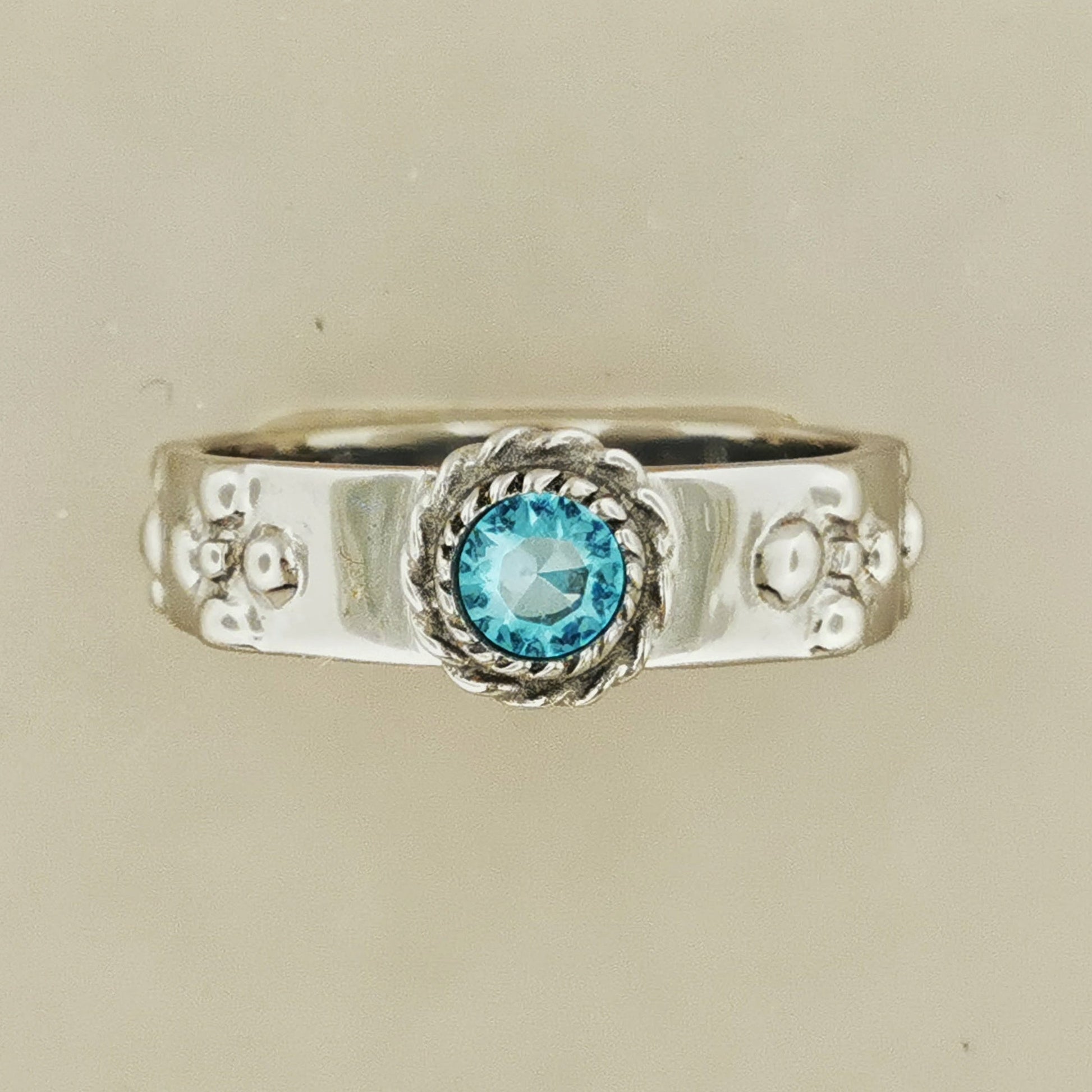 Howls Calcifer Ring in Stainless Steel with Imitation Birthstone - Le Dragon Argenté