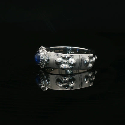 Howls Calcifer Ring in Stainless Steel with Imitation Birthstone - Le Dragon Argenté