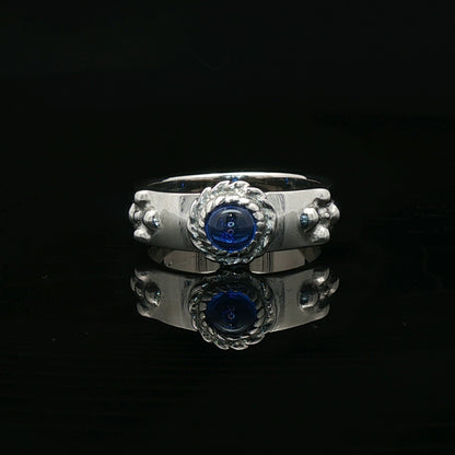 Howls Calcifer Ring in Stainless Steel with Imitation Birthstone - Le Dragon Argenté