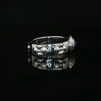 Howls Calcifer Ring in Stainless Steel with Imitation Birthstone - Le Dragon Argenté
