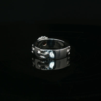 Howls Moving Castle Ring in Stainless Steel with Natural Gemstone - Le Dragon Argenté