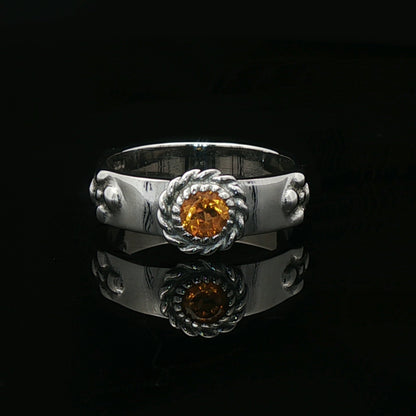 Howls Moving Castle Ring in Stainless Steel with Natural Gemstone - Le Dragon Argenté