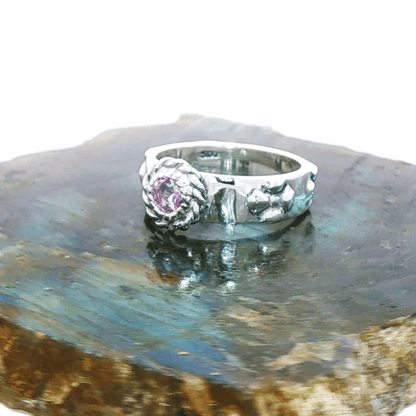 Howls Moving Castle Ring in Sterling Silver with Fancy Colour Sapphires - Le Dragon Argenté
