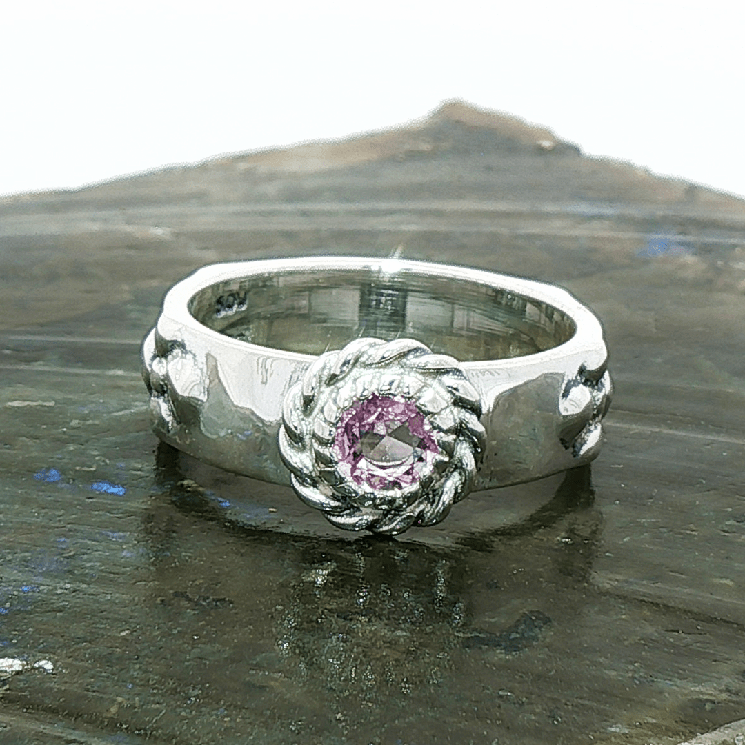 Howls Moving Castle Ring in Sterling Silver with Fancy Colour Sapphires - Le Dragon Argenté