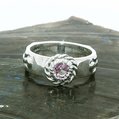 Howls Moving Castle Ring in Sterling Silver with Fancy Colour Sapphires - Le Dragon Argenté