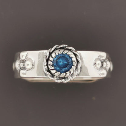 Howls Moving Castle Ring in Sterling Silver with Imitation Birthstone - Le Dragon Argenté