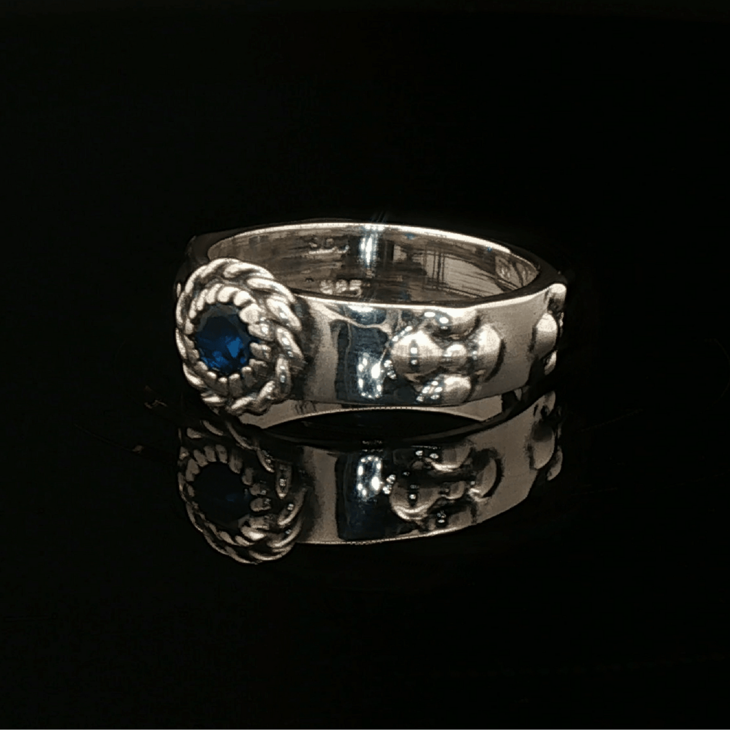 Howls Moving Castle Ring in Sterling Silver with Imitation Birthstone - Le Dragon Argenté
