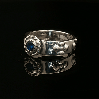 Howls Moving Castle Ring in Sterling Silver with Imitation Birthstone - Le Dragon Argenté