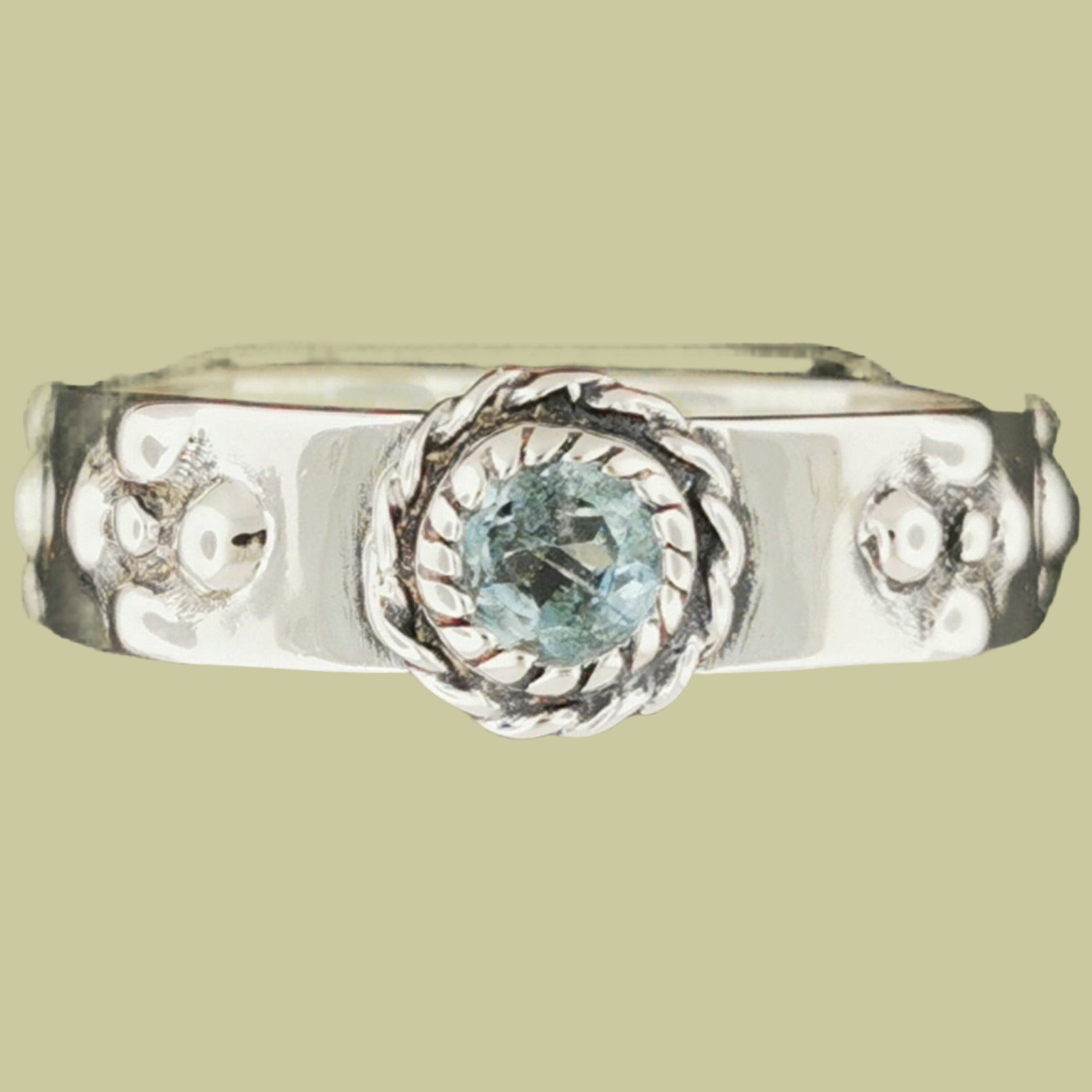 Howls Moving Castle Ring in Sterling Silver with Natural Gemstone - Le Dragon Argenté