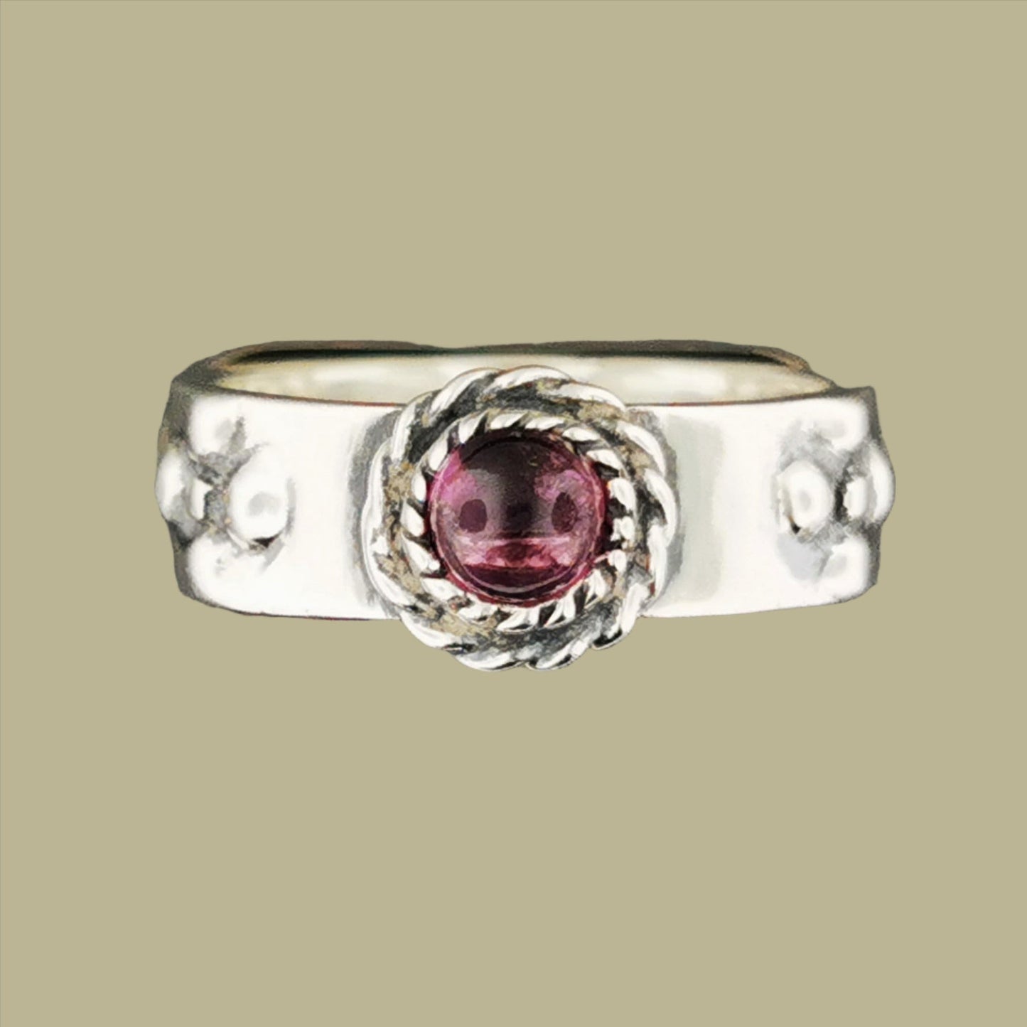 Howls Moving Castle Ring in Sterling Silver with Natural Gemstone - Le Dragon Argenté