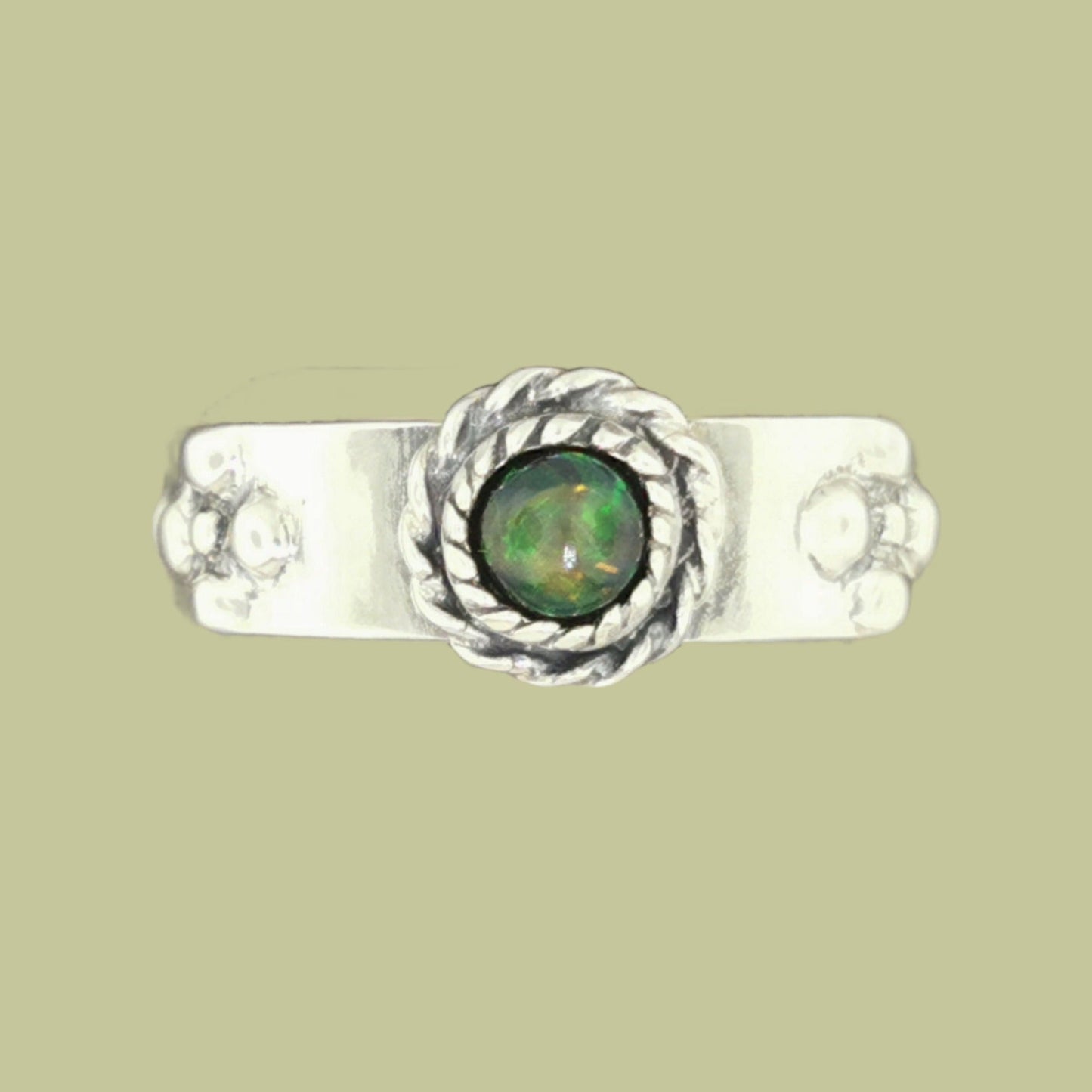 Howls Moving Castle Ring in Sterling Silver with Natural Gemstone - Le Dragon Argenté