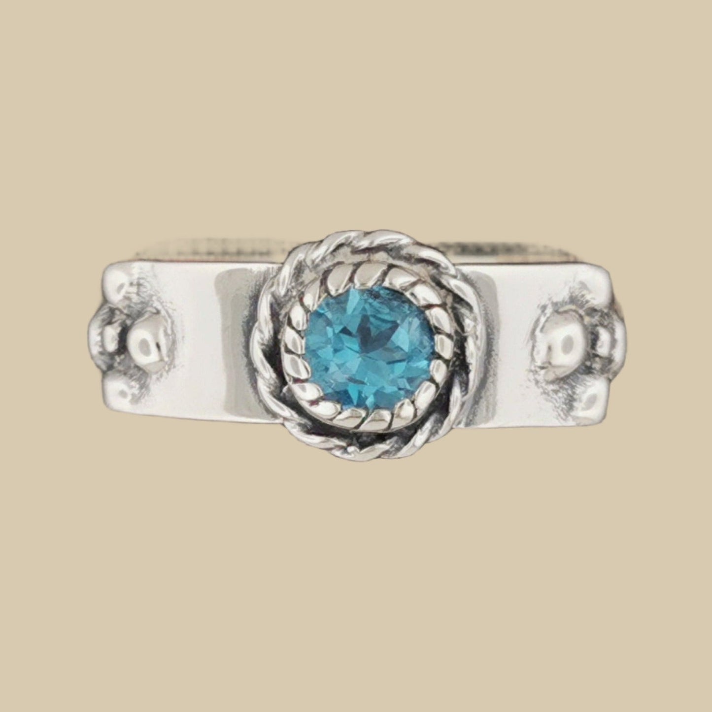 Howls Moving Castle Ring in Sterling Silver with Natural Gemstone - Le Dragon Argenté