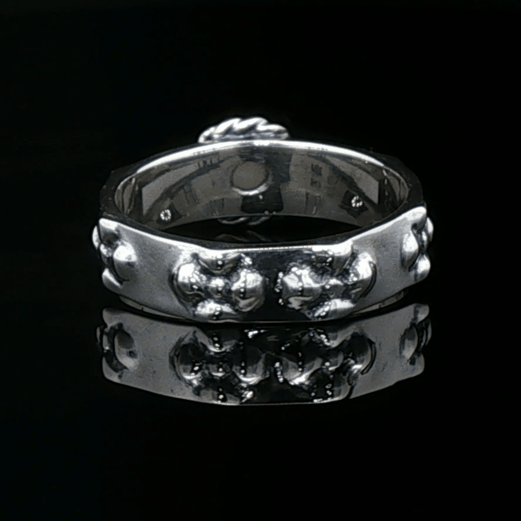 Howls Moving Castle Ring in Sterling Silver with Natural Gemstone - Le Dragon Argenté
