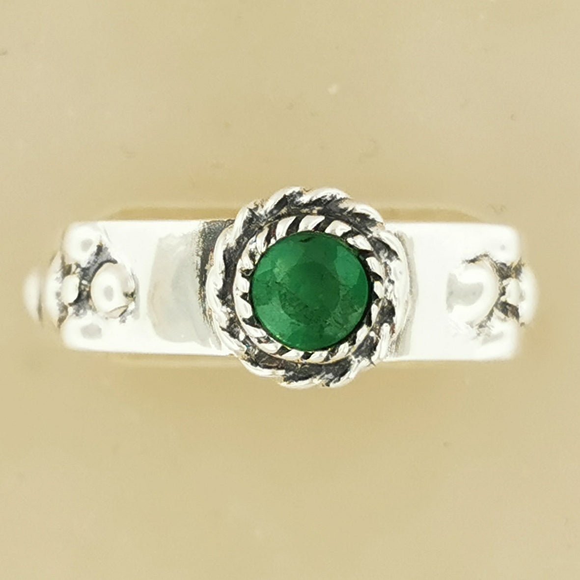 Howls Moving Castle Ring in Sterling Silver with Natural Gemstone - Le Dragon Argenté - Bands - Bestseller - gemstone band