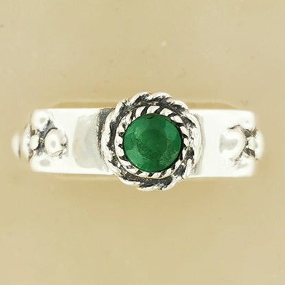 Howls Moving Castle Ring in Sterling Silver with Natural Gemstone - Le Dragon Argenté - Bands - Bestseller - gemstone band