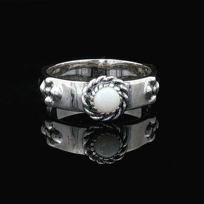 Howls Moving Castle Ring in Sterling Silver with Natural Gemstone - Le Dragon Argenté