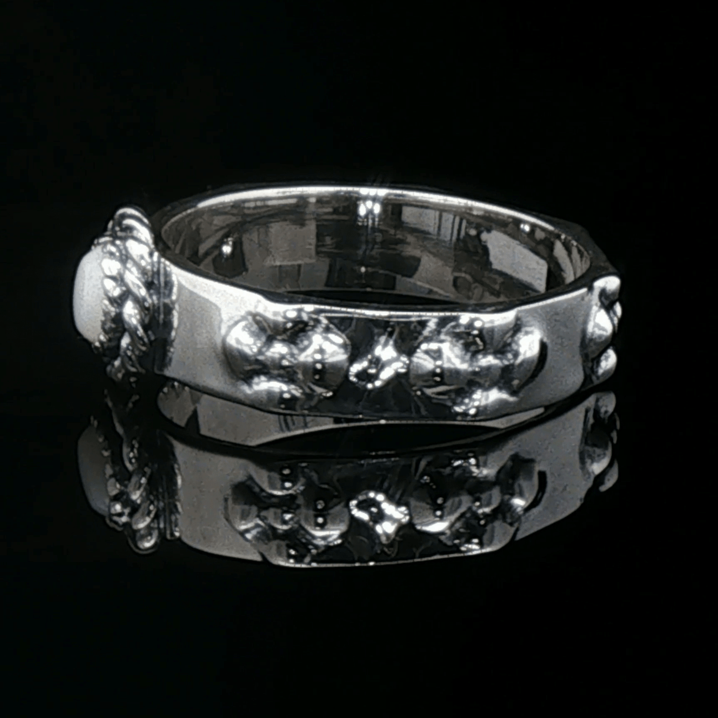 Howls Moving Castle Ring in Sterling Silver with Natural Gemstone - Le Dragon Argenté