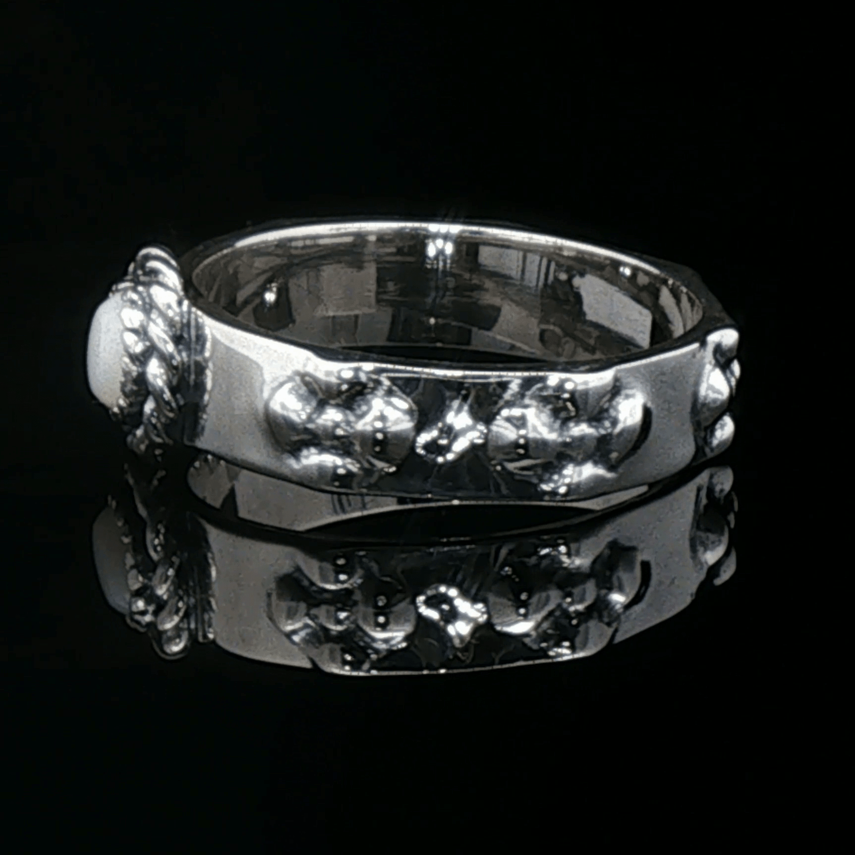 Howls Moving Castle Ring in Sterling Silver with Natural Gemstone - Le Dragon Argenté