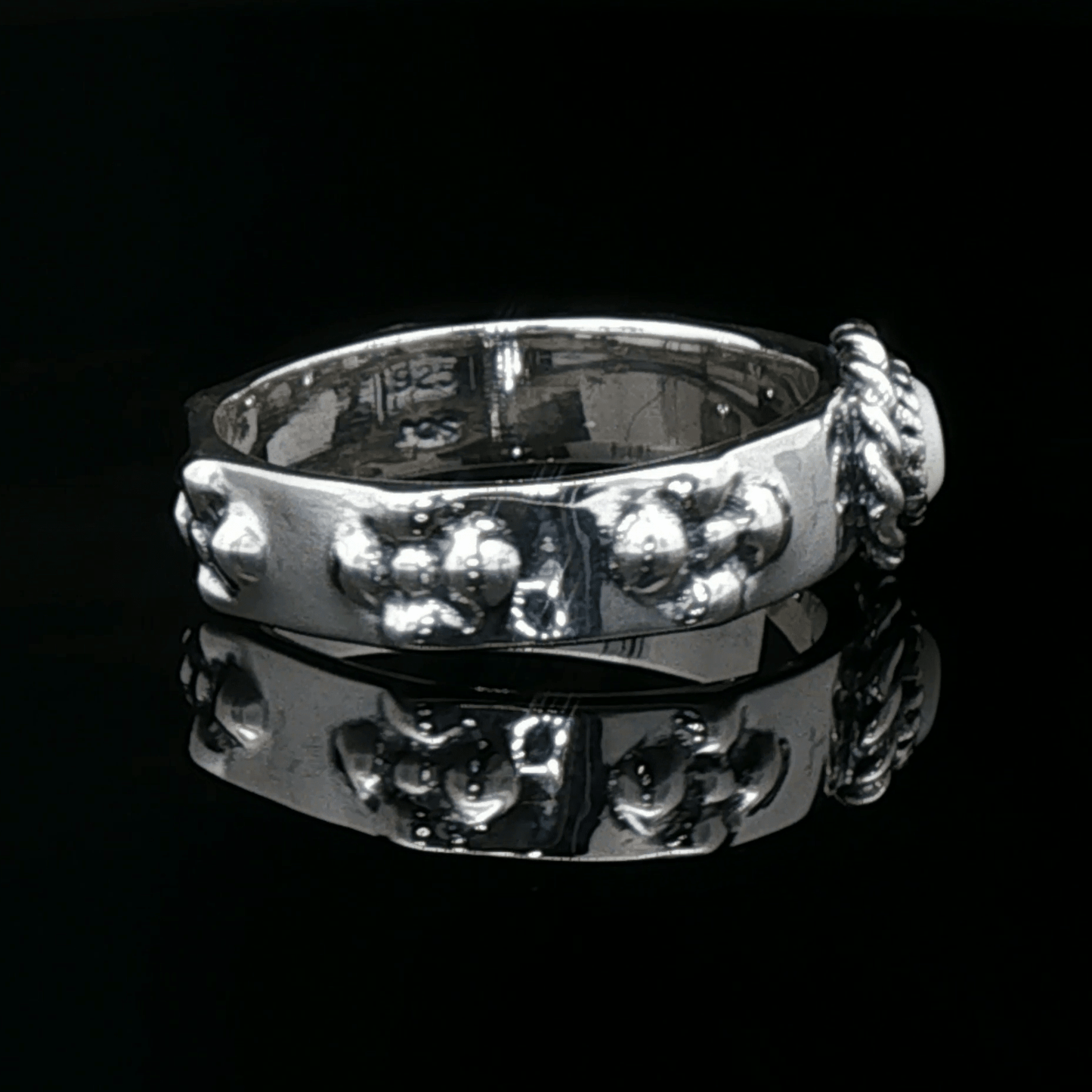 Howls Moving Castle Ring in Sterling Silver with Natural Gemstone - Le Dragon Argenté