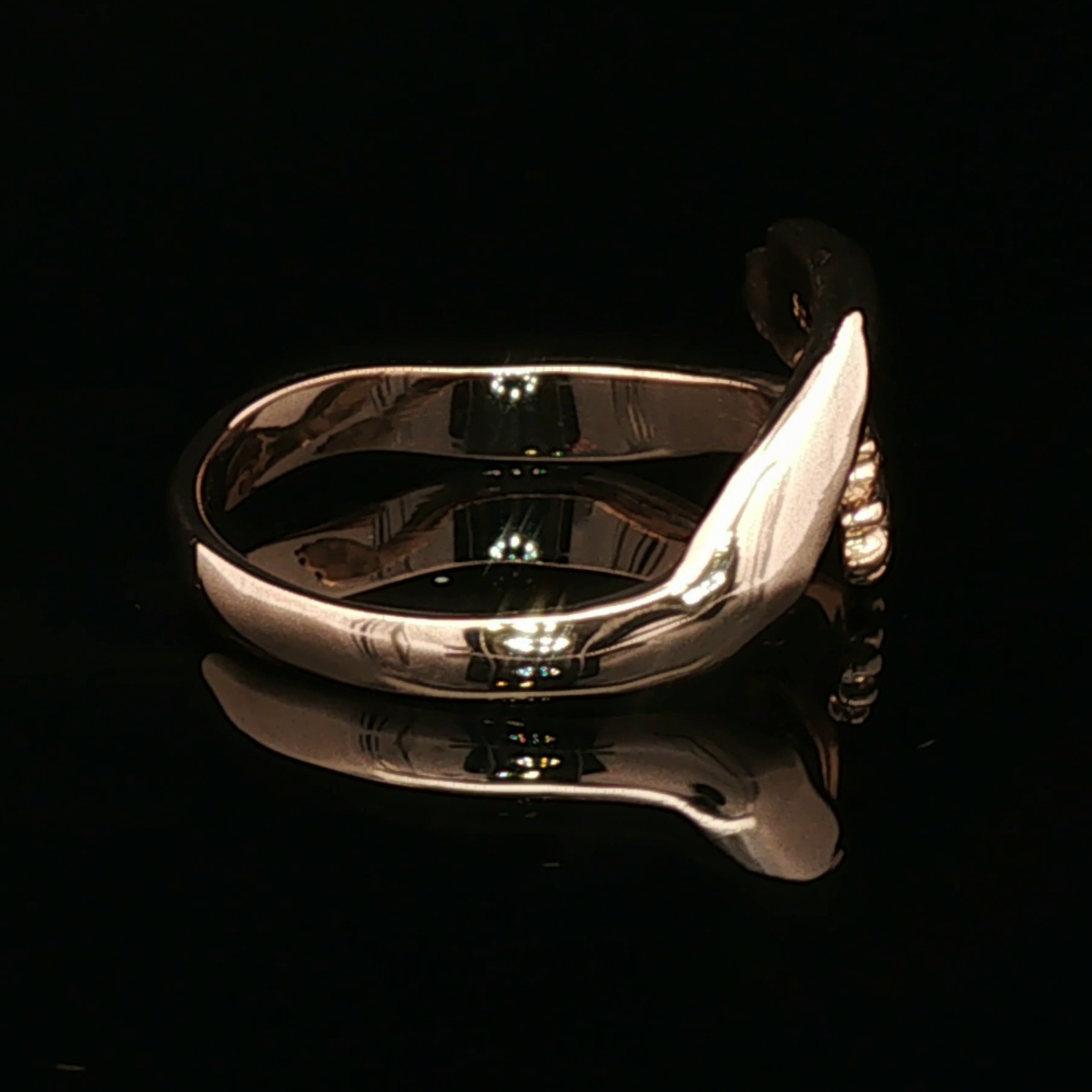 Hug Ring in Sterling Silver or Antique Bronze - Le Dragon Argenté