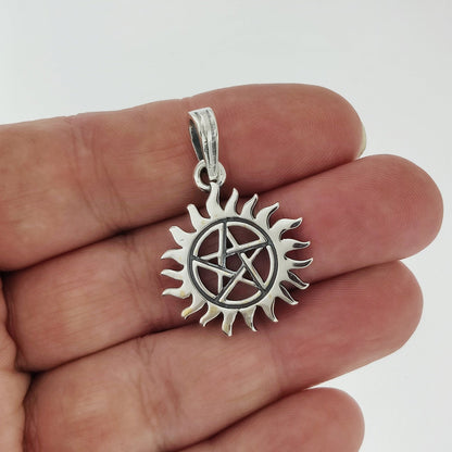 Hunters Pentacle Pendant in Sterling Silver or Antique Bronze - Le Dragon Argenté