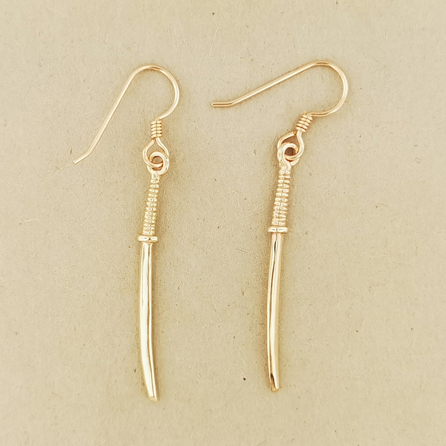 Katana Charm Earrings - Le Dragon Argenté