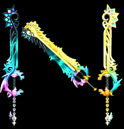 KH Combined Keyblade Pendant - Le Dragon Argenté